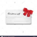 Christmas Gift Card New Year Present Certificate Template For Present Card Template