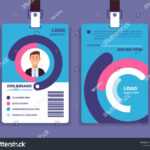 Corporate Id Card Professional Employee Identity Stock In Work Id Card Template
