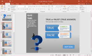 Create A Quiz In Powerpoint With Quiz Tabs Powerpoint Template with Trivia Powerpoint Template