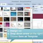 Creating And Setting A Default Template Or Theme In Powerpoint Inside Save Powerpoint Template As Theme