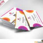 Creative And Colorful Business Card Free Psd | Psdfreebies With Regard To Unique Business Card Templates Free