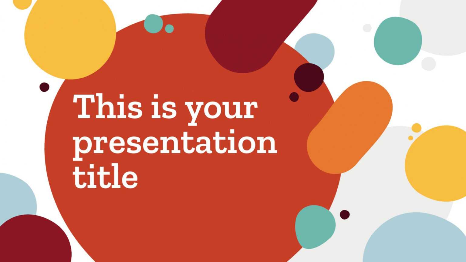 Creative Blobs. Free Powerpoint Template & Google Slides Theme within ...