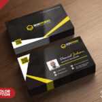 Creative Business Card Template Psd – Uxfree Throughout Visiting Card Psd Template