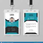 Creative Employee Id Card Template Stock Vector With Work Id Card Template