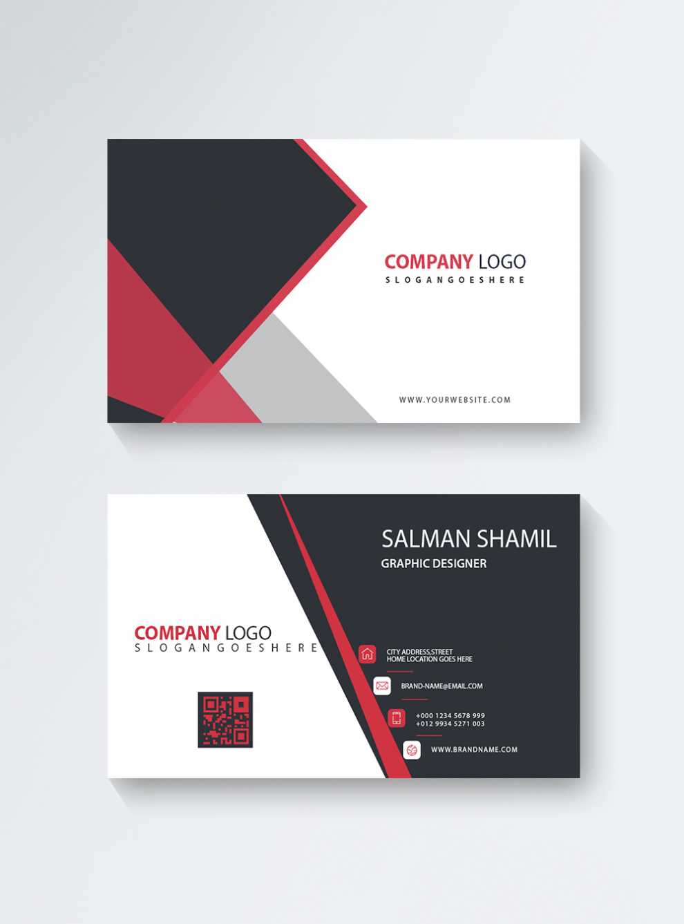 Professional Name Card Template - Creative Inspirational Template Examples