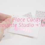 Diy Foil Place Card Craft : Silhouette Studio + Minc Tutorial (Free Svg Template) Within Silhouette Cameo Card Templates