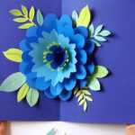Diy Happy Mother'S Day Card Pop Up Flower (Free Templates!) In Templates For Pop Up Cards Free