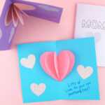 Diy Pop-Up Heart Mother'S Day Card | Fun365 with regard to Pop Out Heart Card Template