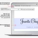 Diy Printable Place Cards · Wedding Templates And Printables Throughout Place Card Size Template