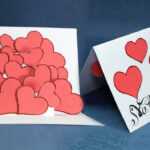Diy Valentine Card – Twirling Heart Pop Up Card Step By Step Intended For Twisting Hearts Pop Up Card Template