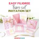 Diy Wedding Invitation Templates – Free "Laser Cut" Set Throughout Pop Up Wedding Card Template Free