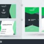 Doublesided Creative Business Card Template Portrait Stock Pertaining To Portrait Id Card Template