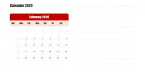 Download 2020 Calendar For Powerpoint | Download Free regarding Microsoft Powerpoint Calendar Template