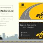 Driving School Business Name Card Design Template – Download Throughout Transport Business Cards Templates Free