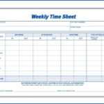 √ Free 4+ Samples Of Weekly Employee Timesheet Template In Weekly Time Card Template Free