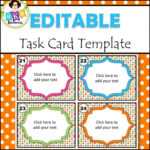 Editable Task Card Templates – Bkb Resources Intended For Task Card Template