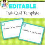 Editable Task Card Templates – Bkb Resources Within Task Card Template