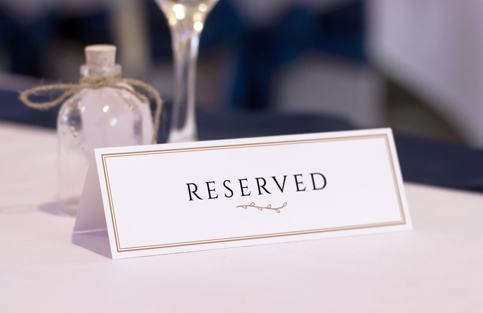 Table Reservation Card Template