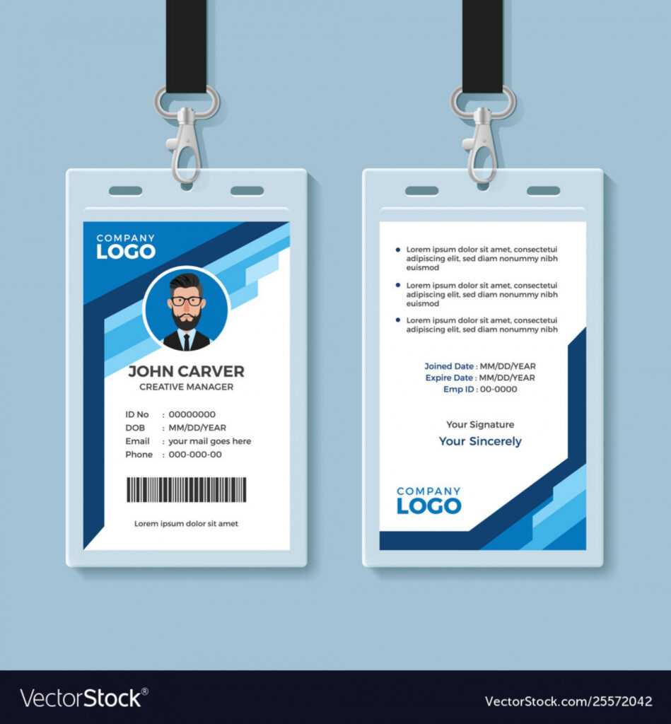 Employee Id Card Templates ~ Addictionary regarding Teacher Id Card Template