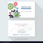 Engineering Business Card Or Name Card Template Vector Image For Table Name Card Template