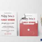 Family Reunion Invitation Templates ~ Addictionary Within Reunion Invitation Card Templates