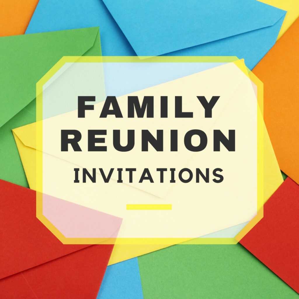 Family Reunion Invitation Card Sample Creative Inspirational Template 