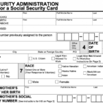 Form Ss 5 – Social Security Card Replacement Form | Smallpdf Throughout Social Security Card Template Pdf