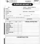 Free 10+ Job Sheet Examples & Samples In Google Docs Within Service Job Card Template