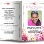 Free Funeral Program Template Download ~ Addictionary Pertaining To Remembrance Cards Template Free