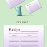 Free Light Purple Recipe Card Template ~ Creativetacos Within Recipe Card Design Template