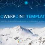 Free Powerpoint – The Top Of The Snowy Mountain Intended For Snow Powerpoint Template