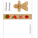 Free Printable Christmas Card With Gingerbread Man | Free In Printable Holiday Card Templates