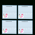 Free Printable Christmas Place Cards Intended For Place Card Template 6 Per Sheet