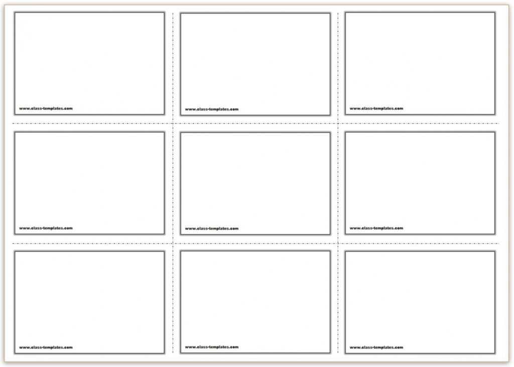 Free Printable Flash Cards Template for Template For Cards In Word