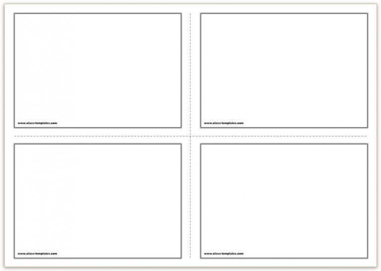 Free Printable Flash Cards Template within Word Template For 3X5 Index ...