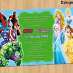 Free Printable Superhero Birthday Invitations – Free Throughout Superhero Birthday Card Template