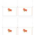 Free Printable Thanksgiving Place Card Leaf For Thanksgiving Place Card Templates