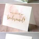 Free Printable Will You Be My Bridesmaid Cards – Pjs And Paint In Will You Be My Bridesmaid Card Template