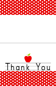 Free Printableend Of The Year Thank You Cards And Tags in Thank You Card For Teacher Template