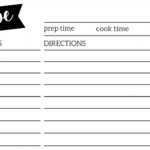 Free Recipe Card Template Printable | Paper Trail Design Within Recipe Card Design Template