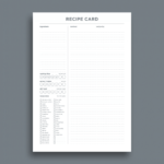 Free Recipe Card Templates Pertaining To Recipe Card Design Template