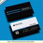 Free Simple Black Visiting Card Psd Template – Indiater With Regard To Psd Visiting Card Templates