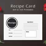 Free Simple Recipe Card Template ~ Creativetacos Throughout Recipe Card Design Template