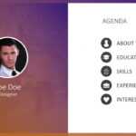 Free Simple Resume Powerpoint Template With Regard To Biography Powerpoint Template