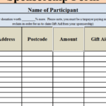 Free Sponsorship Form Template Word, Excel &amp; Pdf Samples inside Sponsor Card Template