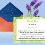 Free Thank You Card Template. There Is A Time When Each Card inside Sympathy Thank You Card Template