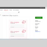 Free Valentine'S Day Templates For Ms Office Pertaining To Valentine Card Template Word