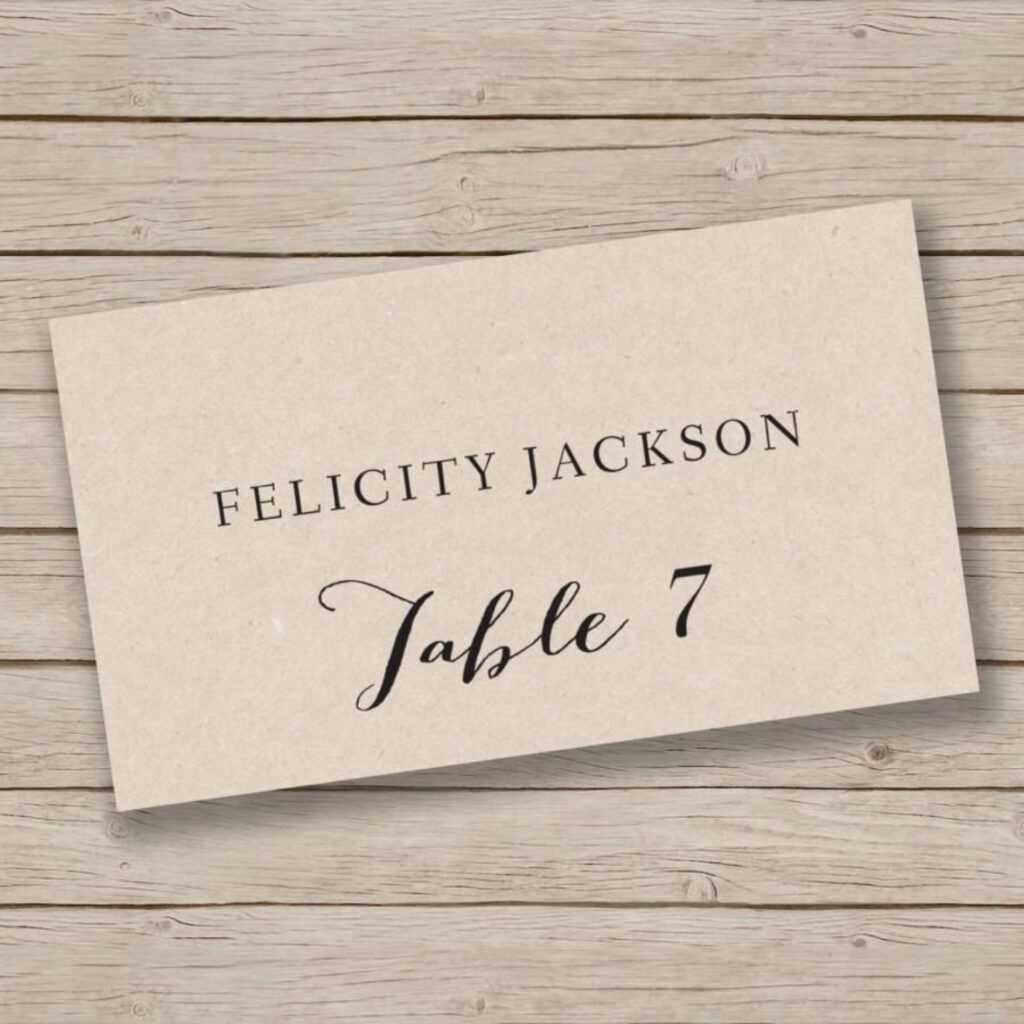 Wedding Place Card Template Free Word Creative Inspirational Template