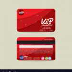 Front And Back Vip Member Card Template Royalty Free Vector Within Template For Membership Cards