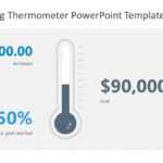 Fundraising Thermometer Powerpoint Template Regarding Thermometer Powerpoint Template